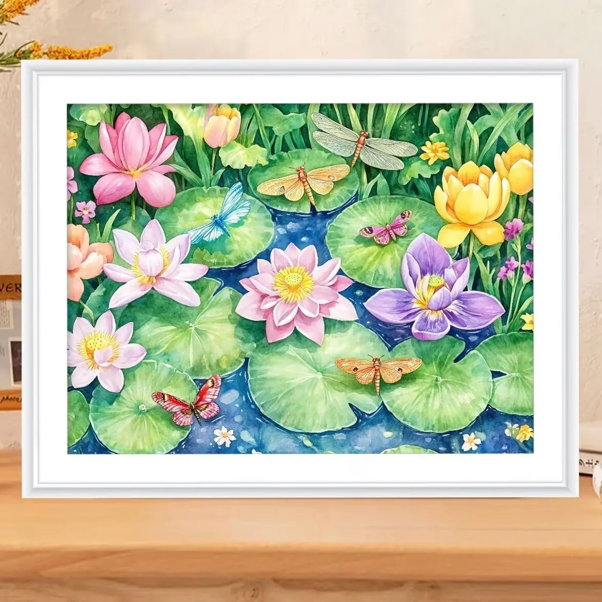 

9ct 60x76 см цветы лотоса вышивка крестиком DIY печатные наборы набор для рукоделия домашний декор ремесла новый
