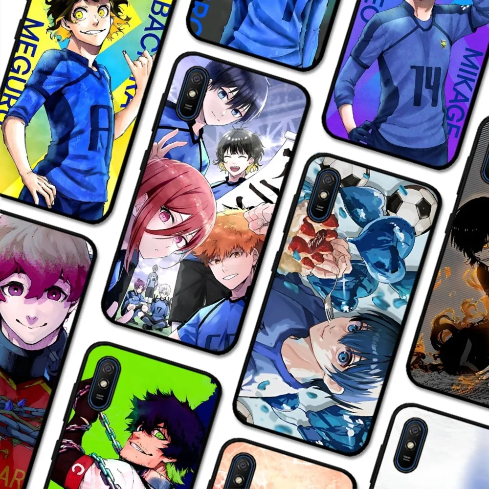 

BLUE LOCK Phone Case For Redmi 5 6 7 8 9 10 plus pro 6 7 8 9 A GO K20 K30 K40 pro plus F3 Fundas