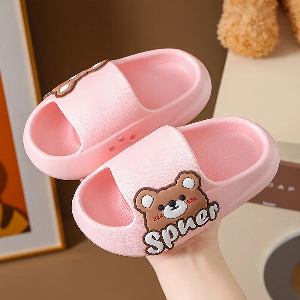 Soft Anti-Slip Cartoon Car Slippers para crianças, interior, ao ar livre, crianças, menino, meninas, sapatos de praia, moda verão, novo, 01