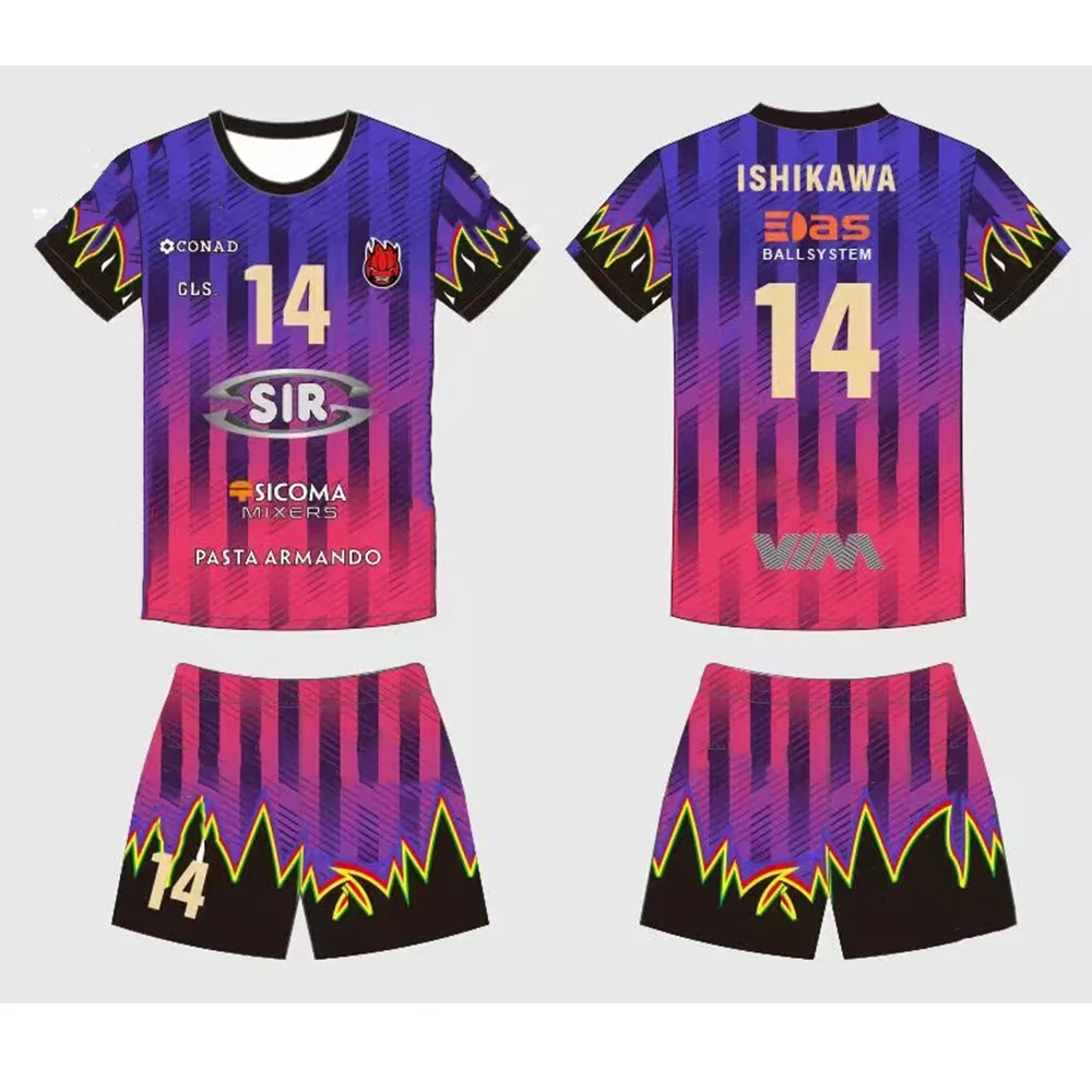 

Лето 2029, популярный комплект Perugia Super Cup Ishikawa Yuki The Same волейбольная команда, шорты с короткими рукавами, быстросохнущие, дышащие
