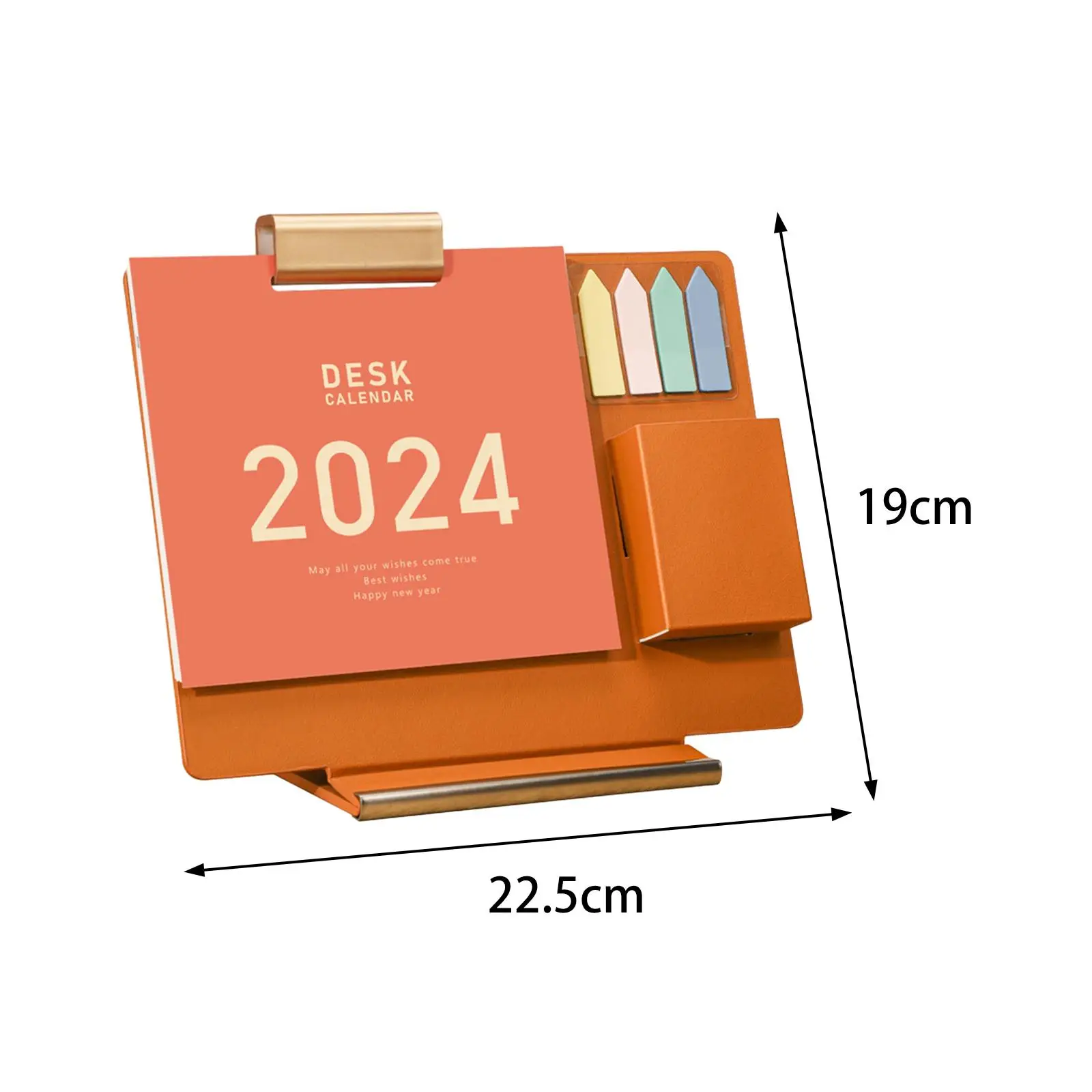 Desktop Calendar 2024 Tabletop Plan and Schedule Jan 2024 - DEC 2024 Ornaments for New Year Living Room Business Office Holiday