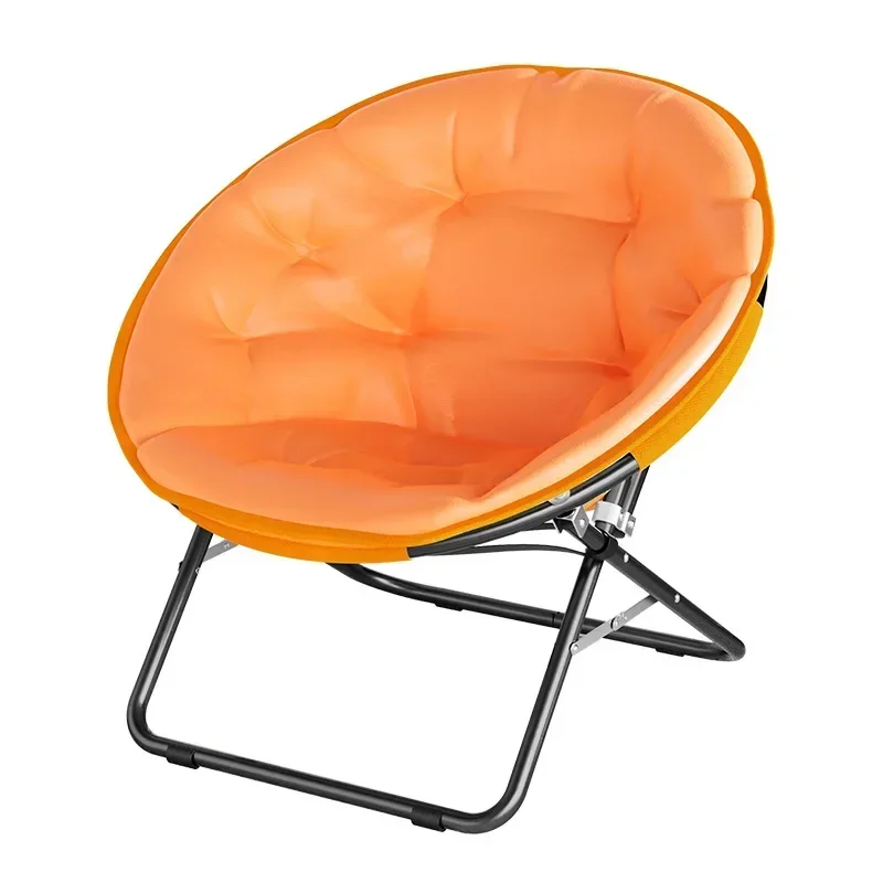 Outdoor Camping Backrest Moon Chair Living Room Home Single Sofa Folding Lounge Sun Chair Leisure Picnic Beach Chair