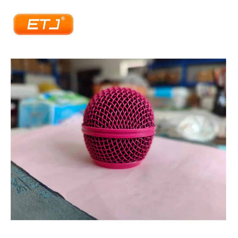 

2pcs Microphone Mesh Grille Beta58 SM 58 Microfone Accessories Replacement Pink Color