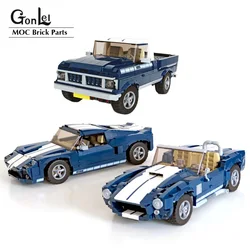 NEW MOD 10265 Pickup Truck GT04 Cobra Roadster Sports Car Model Building Block Assembled DIY Bricks Toys Boys Birthday Gifts