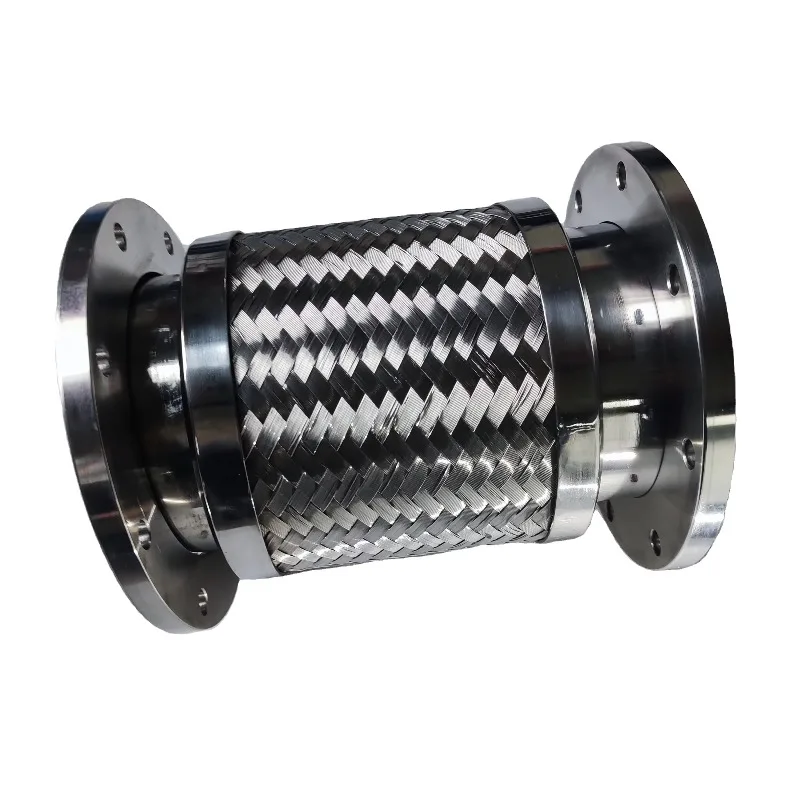 Stainless steel braided hose assembly soft and smooth industrial system