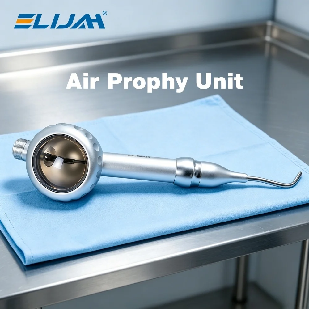 Dental Air Prophy Unit 2/4 Holes Aluminum Alloy Teeth Polisher 135℃ Autoclavable Anti-Suckback Design for Cleaning & Polishing