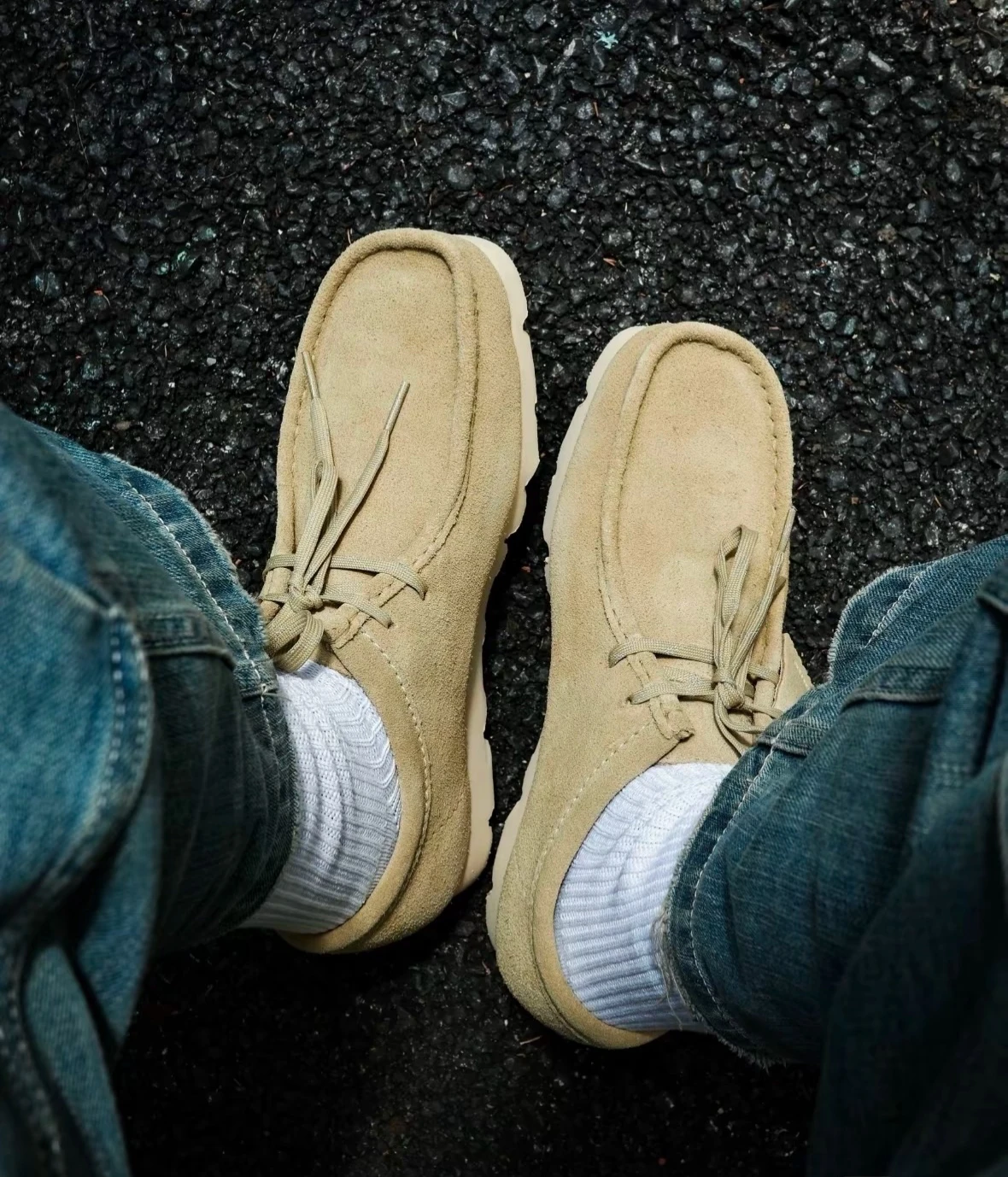 Impermeable Wallabee canguro oes ropa de trabajo informal Sle Retro moda Loers cuero Upaded línea cosida Spor Low Top