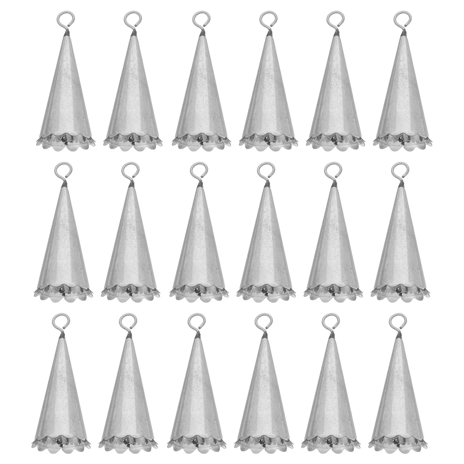 20Pcs Metal Floral Edge Wind Chimes Bells For Door Hanging Decor Vintage Decoration Garden Pathway Entrance