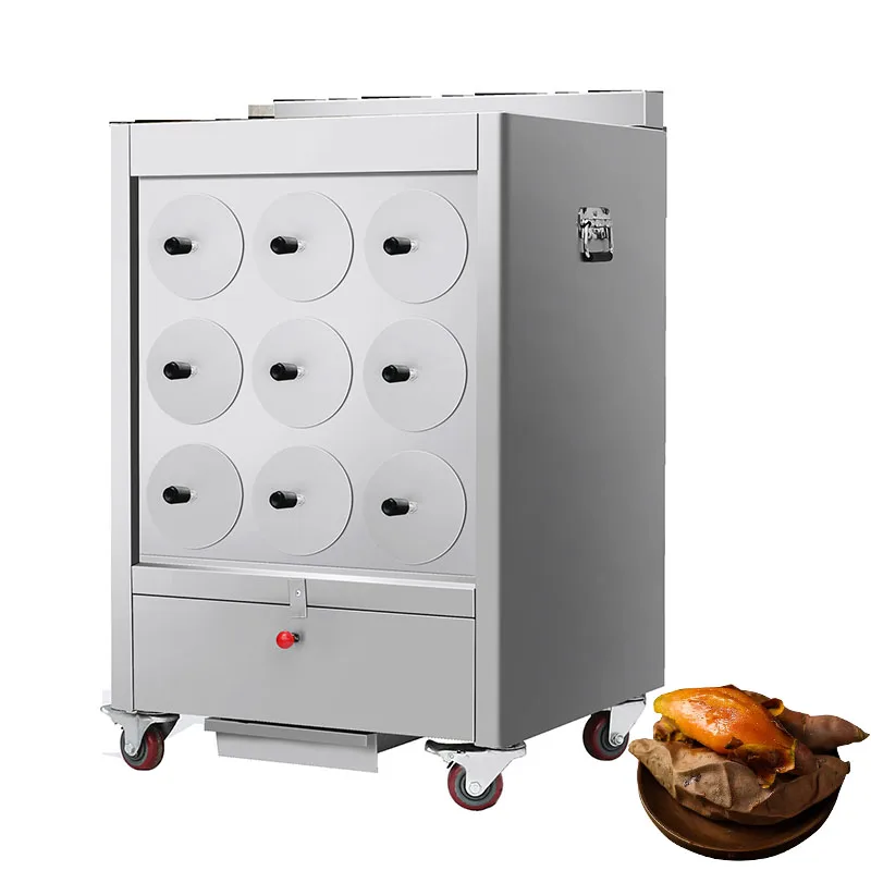 High Quality Mobile Stall Stainless Steel Roasted Sweet Potato And Corn Machine