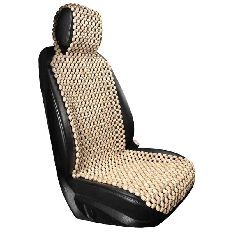 

Factory Price Cooling Comfortable Massage Universal Camphorwood Wooden Beads Summer Car Seat Cushion Cover