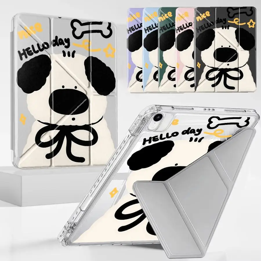 

Чехол для планшета iPad Pro 2025 Air 4 5 M3 M2 M4 11 дюймов Mini 6 7 Pro 11th 10th 9th 8th 7th 12.9 дюймов, держатель-подставка Y-Fold, милый дизайн