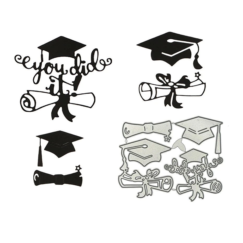 

Graduation Season Bachelor's Cap Metal Cutting Dies for DIY Scrapbooking and Card Making Decor Embossing Craft Die Cut