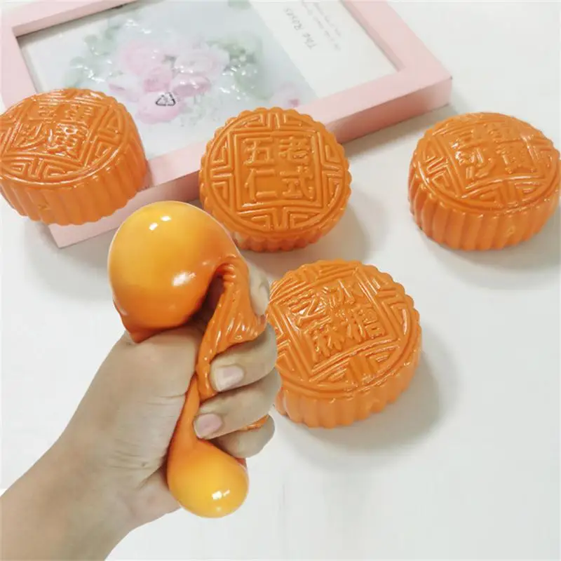 1 Pc Simulation Moon Cake Model Moon Cakes Tricky Toys Venting Gift Soft Squishy Squeeze Toy Mid Autumn Window Food Decoration