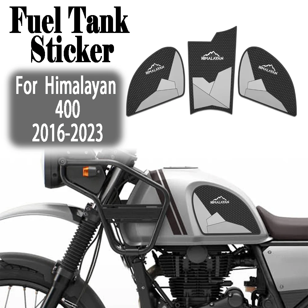 

Motorcycle Tank Pad Protector Sticker Decal Gas Knee Grip Motorcycle Tank Traction Pad For Himalayan 400 Himalayan 411 2016-2023