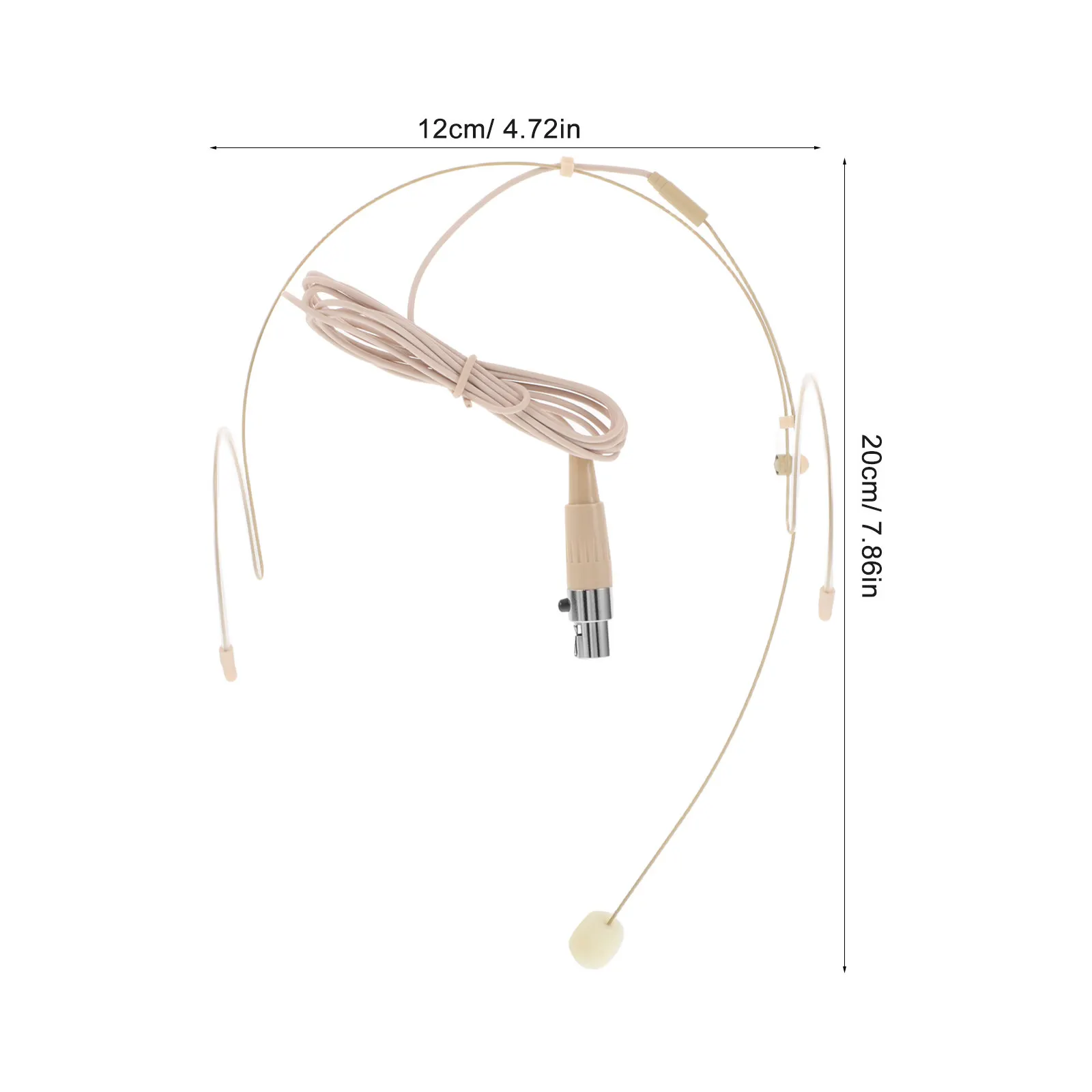Wired Omnidirectional Condenser Headset Mic Dual Ear Hook Over Ear Microphone for Conference Teaching Singing Clear Voice - view 4