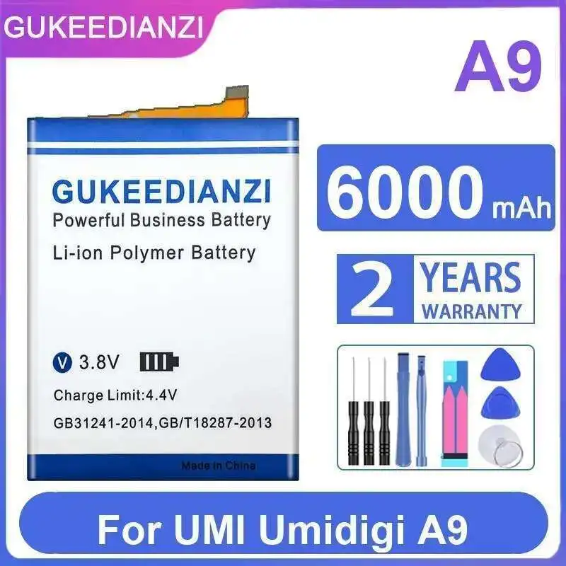 

Для Umi Umidigi A9 аккумулятор мобильного телефона быстрая зарядка 6000 мАч