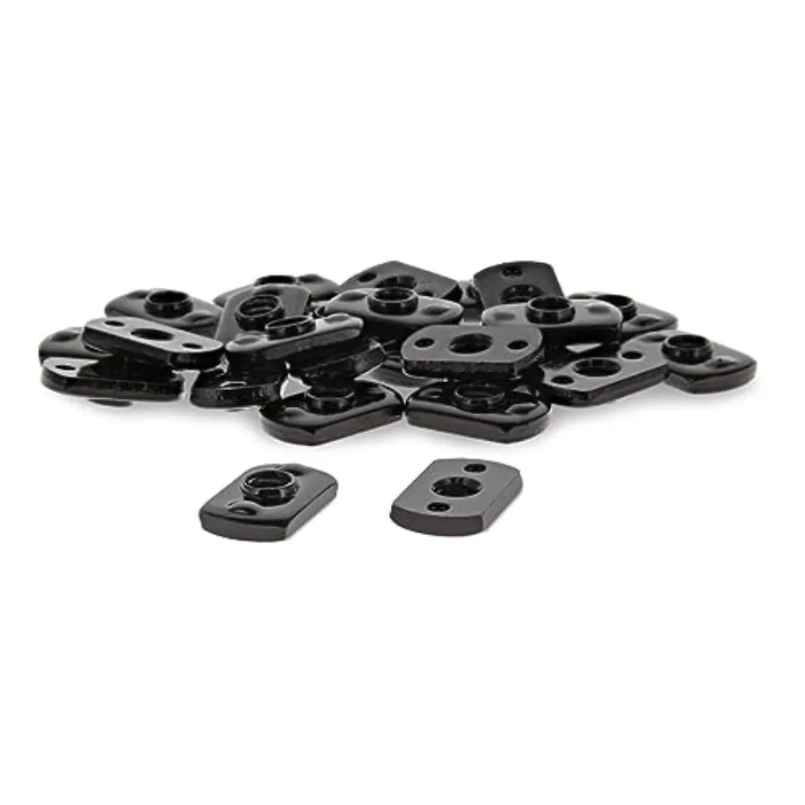 

8020, 3286, 15 Series Steel 1/4-20 Centered Slide in Economy T Nuts Hardware Nuts for 1.5" Aluminum Extrusions Pack