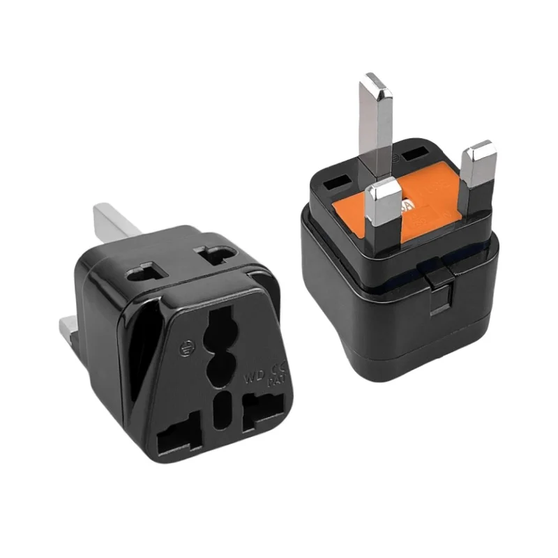 2 in 1 UK Plug Travel Adapter US EU AU to UK Universal High Quality Plug Adapter with 250V 13A Fuse EU To UK Converter AC Outlet