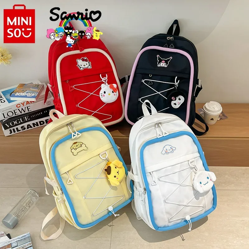 

Sanrio New Student Backpack Fashionable High Quality Women's Backpack Cartoon Versatile Large Capacity Girls' Travel Backpack