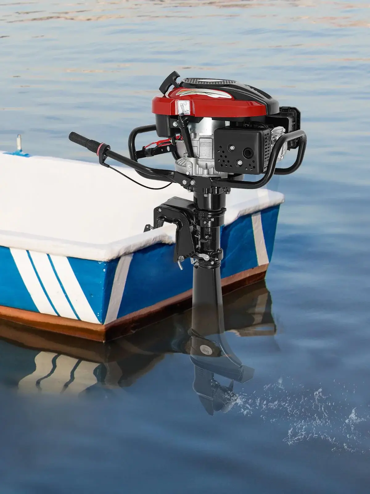 Motor de barco de pesca con motor fueraborda de 4 tiempos Hangkai 7HP