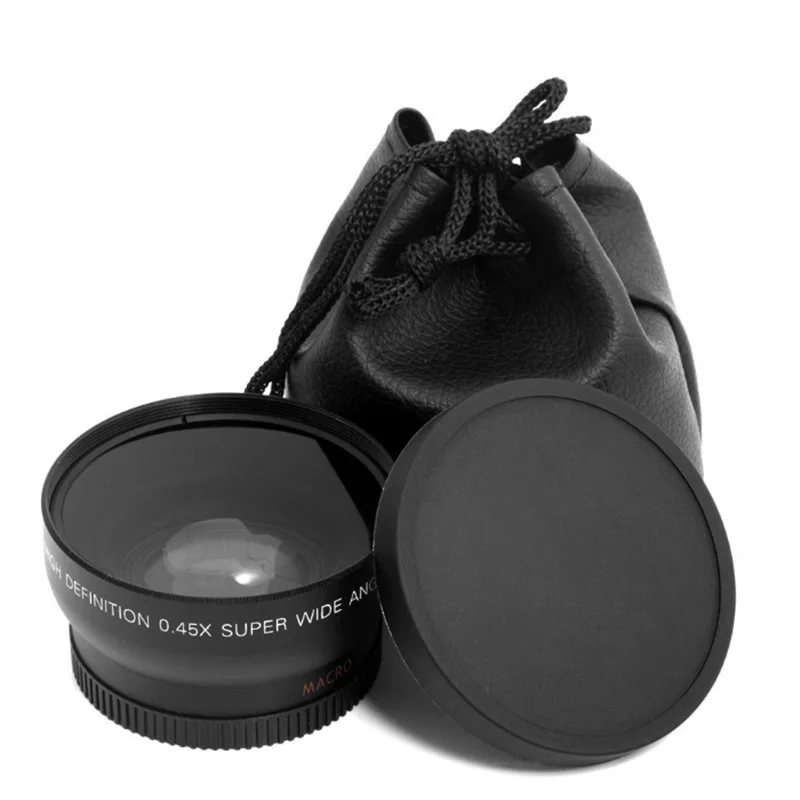 Camera special lens 37MM0.45X times wide-angle additional external wide-angle mirror