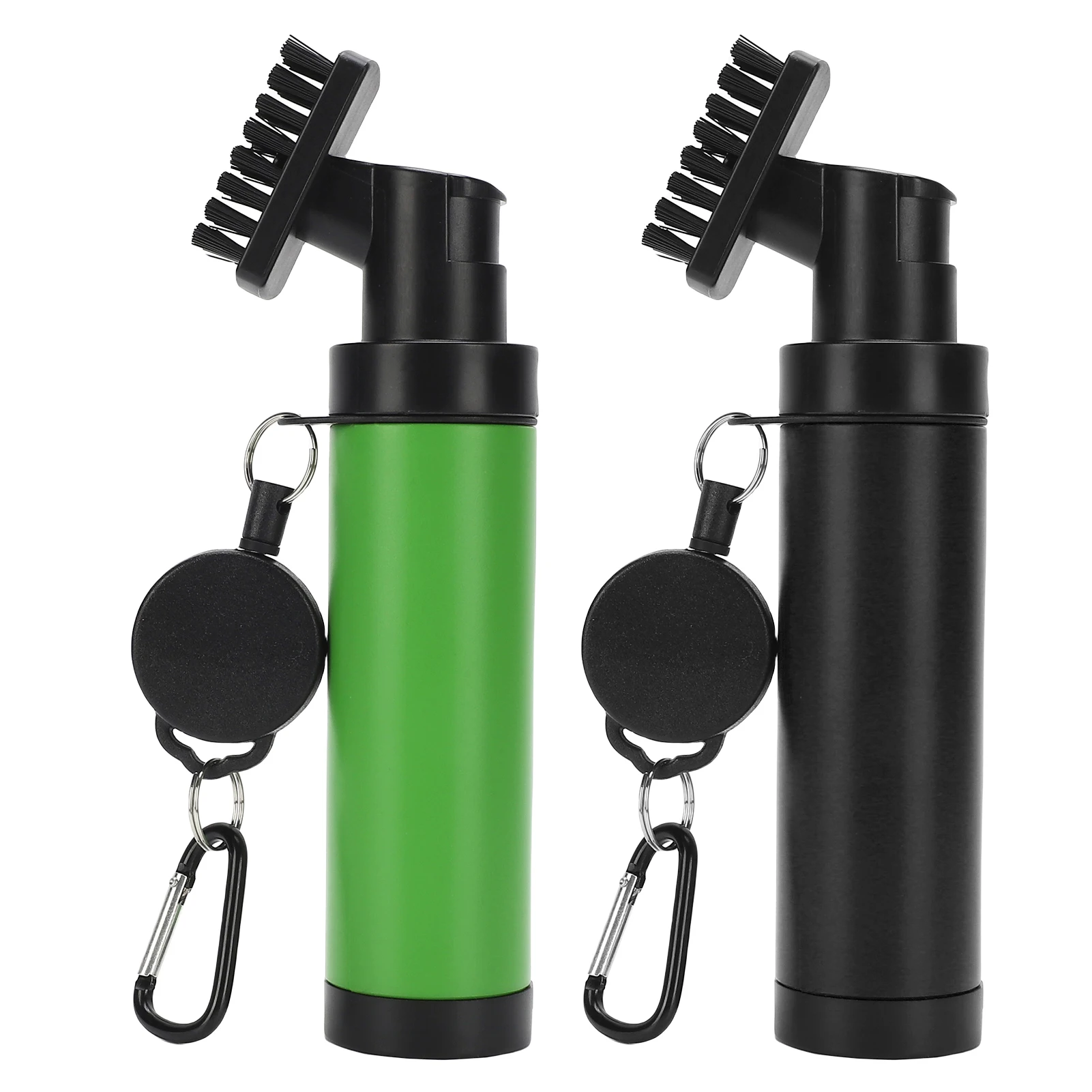 แปรงทำความสะอาดพร้อมสเปรย์ฉีดน้ำแรงดันสูง ความจุขนาดใหญ่ 150 มล. พกพาสะดวกสำหรับไม้กอล์ฟ แปรงทำความสะอาดหัวไม้กอล์ฟ