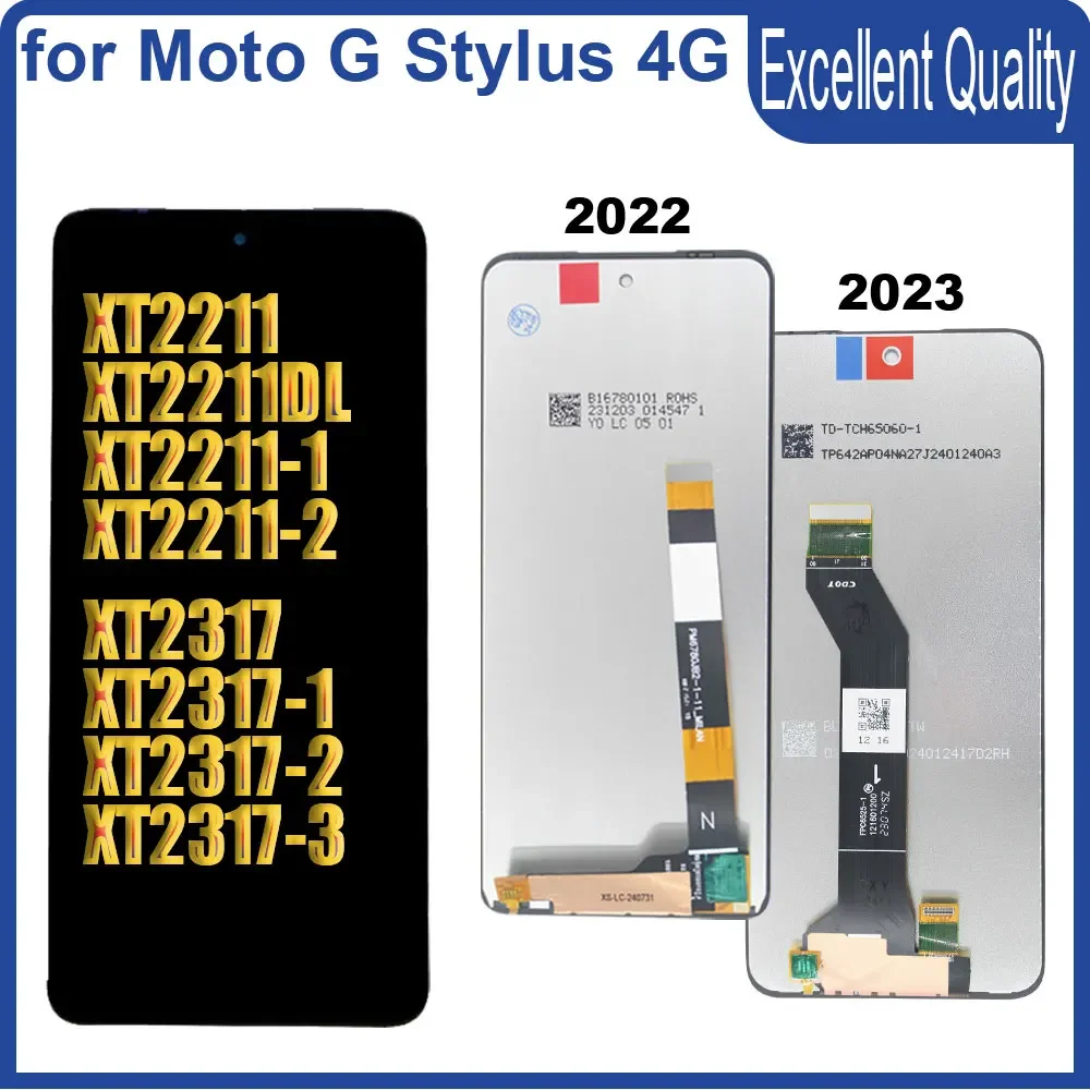 

Tested LCD for Motorola Moto G Stylus 4G 2023 XT2317 LCD Display Touch Screen Digiziter for Moto G Stylus 4G 2022 XT2211 Display