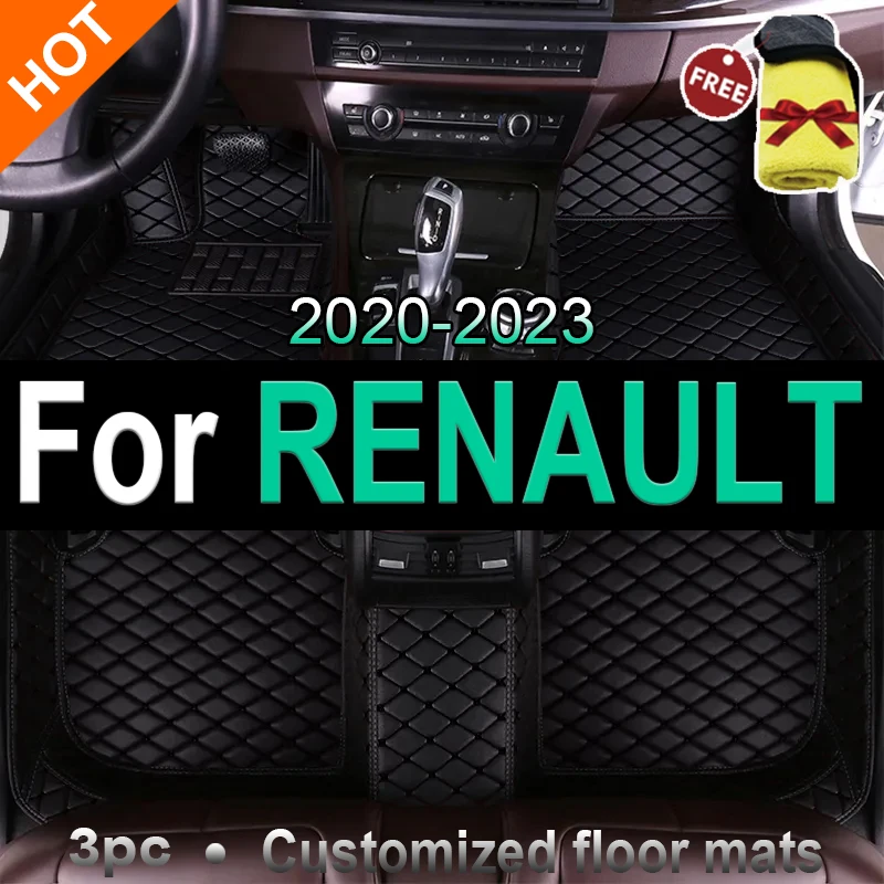 Car Floor Mats For RENAULT Kadjar Clio Espace Zoe trafic 3 Espace 3 Grand Scenic VEL SATIS ARKANA Fluence car Accessories