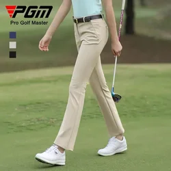 PGM Women Golf Pants Autumn and Winter Slim Fit Trousers Soft Elastic Casual Multicolor Golf Wear for Women XS-XL KUZ134