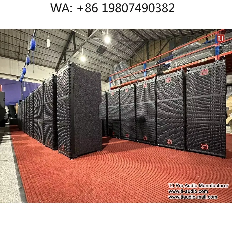 New Design Dual 10 Inch Passive Line Array Speaker, Professional Two-Way Audio System for Stage Use