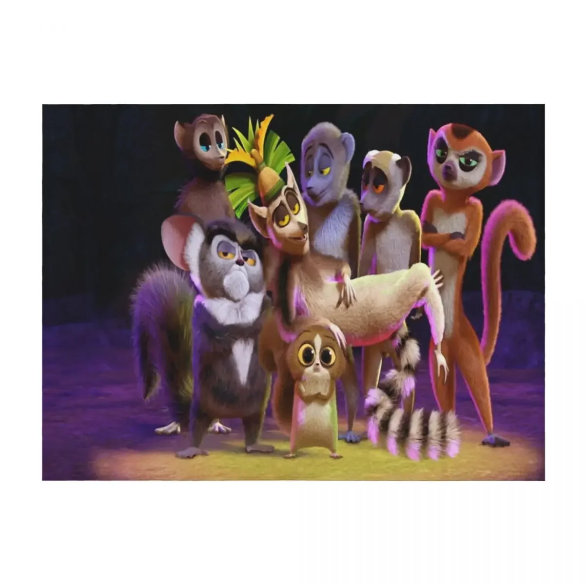 All Hail King Julien Throw Blanket Heavy Designers heavy to sleep Vintage Blankets