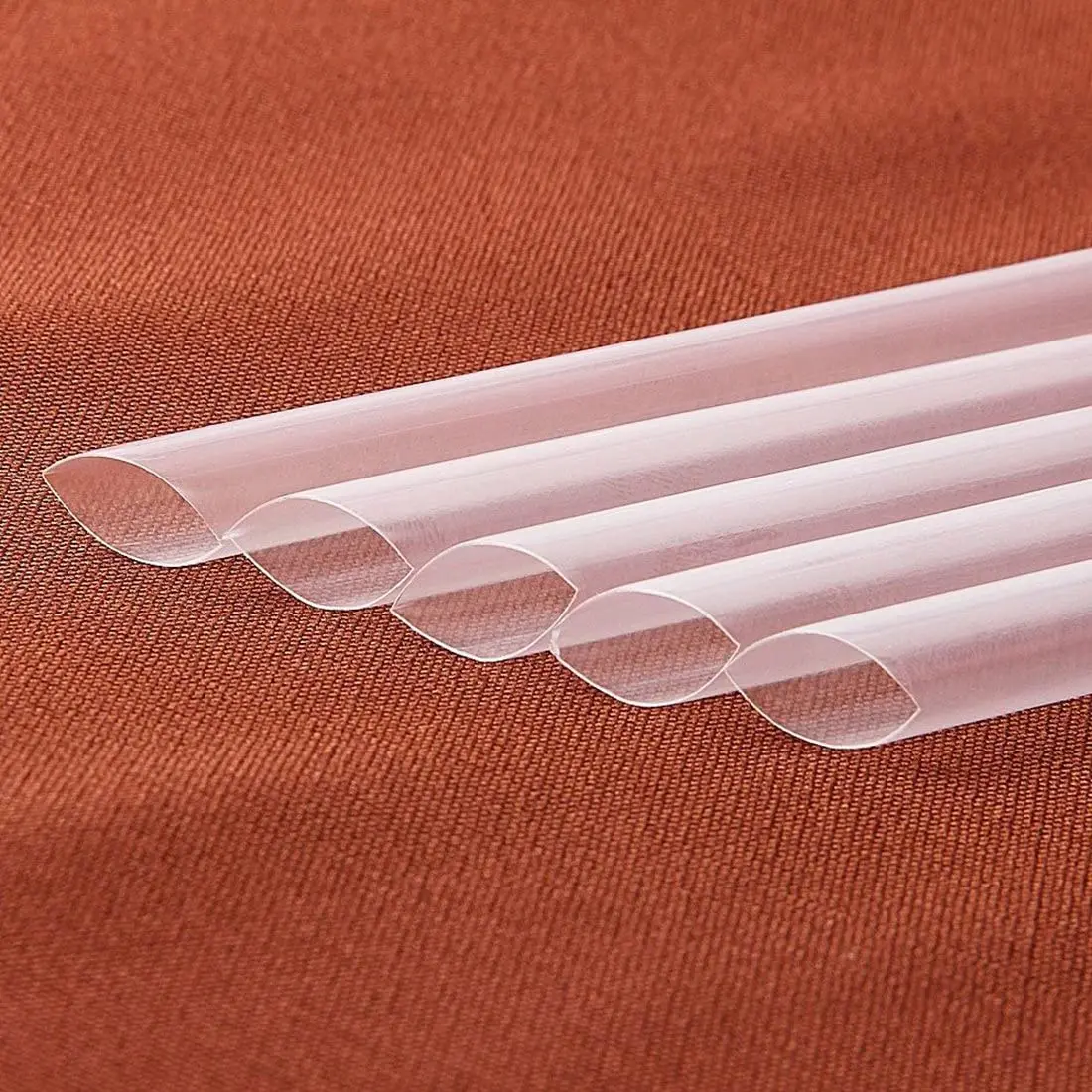 300 pçs smoothie jumbo palha canudos de plástico transparente para milkshake bolha chá canudos jumbo batidos de frutas