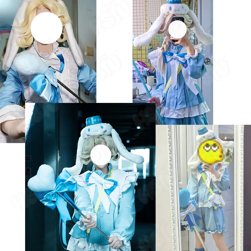 Joseph Cosplay Costume Wig Anime Identity V cosplay HSIU Dog Ears Hat Cute Satchel Boys\' cosplay Full Costume Joseph Desaulniers