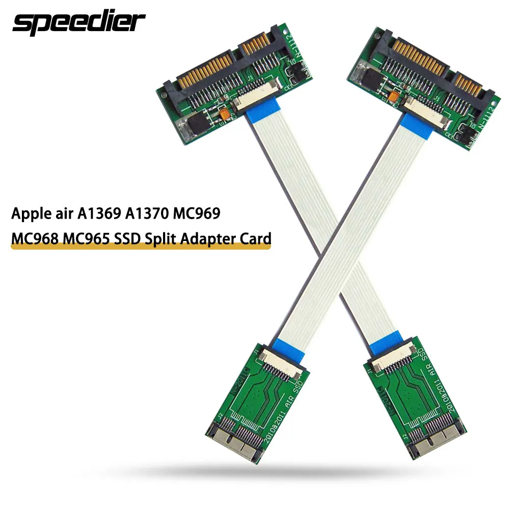Apple Laptop Air SSD Split Adapter Card dla A1369 A1370 MC969 MC968 MC965 Kompatybilny z modelami 2010/2011