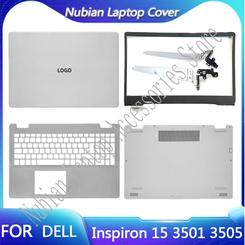 

New For Dell Inspiron 15 3501 3505 Laptop LCD Back Cover Front Bezel Palmrest Hinge Bottom Case 09F6PT 064D8T 3501 3505