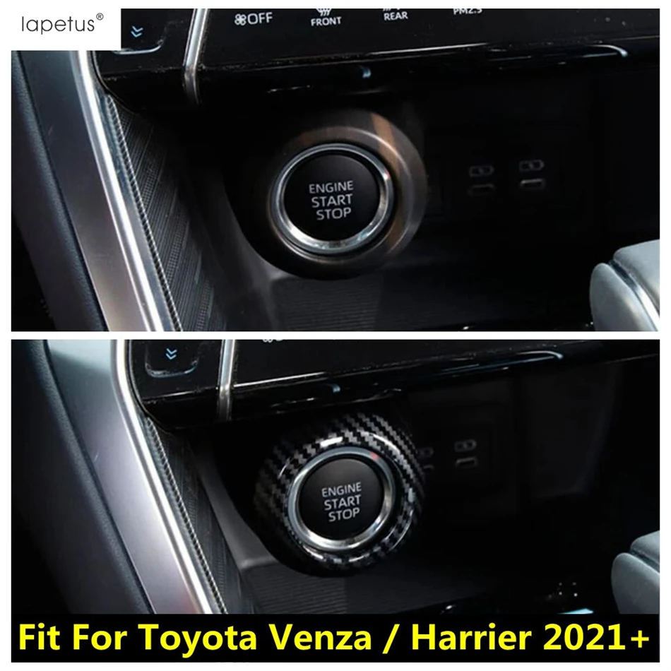 

For Toyota Venza / Harrier 2021 - 2024 Ignition Engine Start Stop Button Switch Decoration Cover Trim ABS Accessories Interior