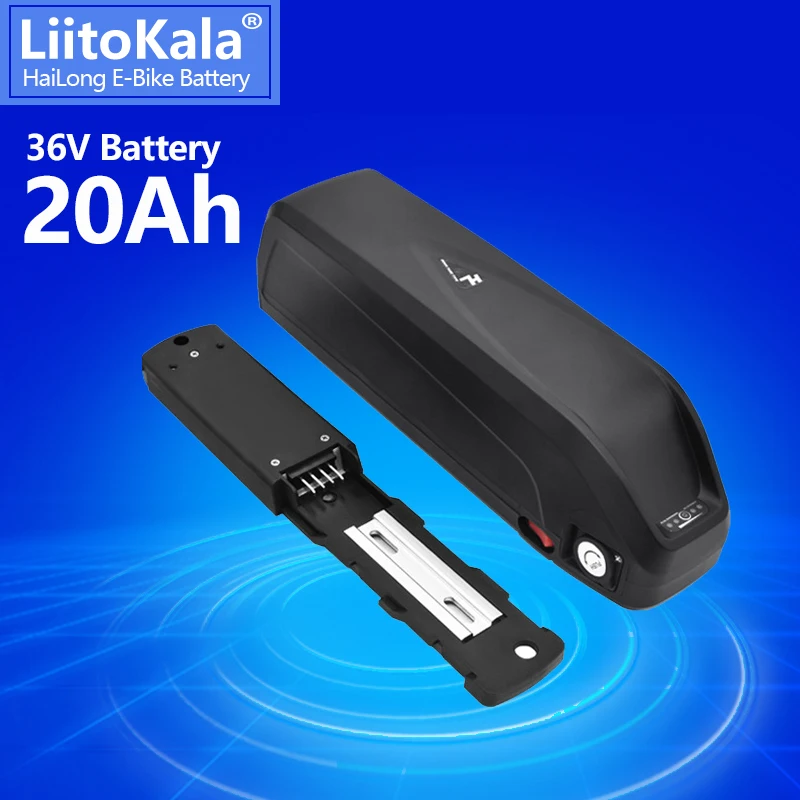 LiitoKala 36V20Ah 18650 3400mAh 10S6P eBike Battery Hailong with USB 500-1000W MotorBike conversion kit Electric Bicycle duty