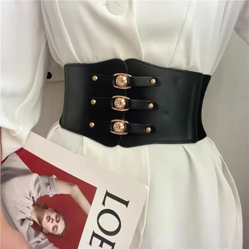 

11cm Elastic Wide Corset Belts For Women Waist Plus Size Belt Female Dress Waistband Big Stretch Cummerbunds Clothes Accessory