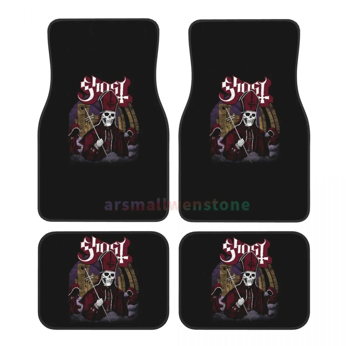 

Ghost B.C.-alfombrilla terciopelo para el suelo l coche, accesorio antiincrustante para el Interior l coche, banda 4pz