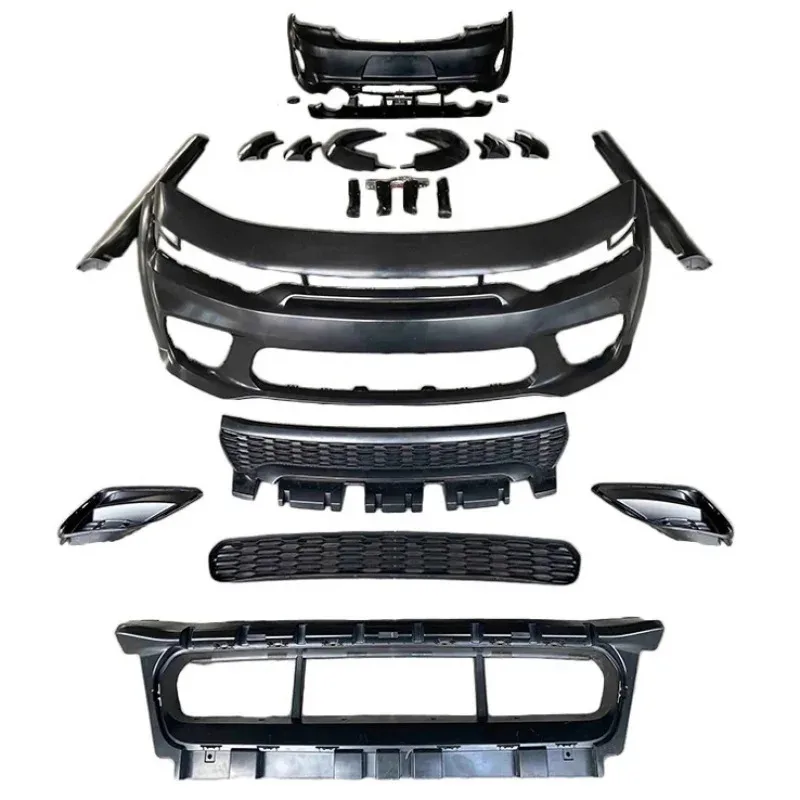 

NewestHot Selling SRT Hellcat Widebody Front Rear Bumper Wide Fender Flares Car Body Kit For Charger 2015-20