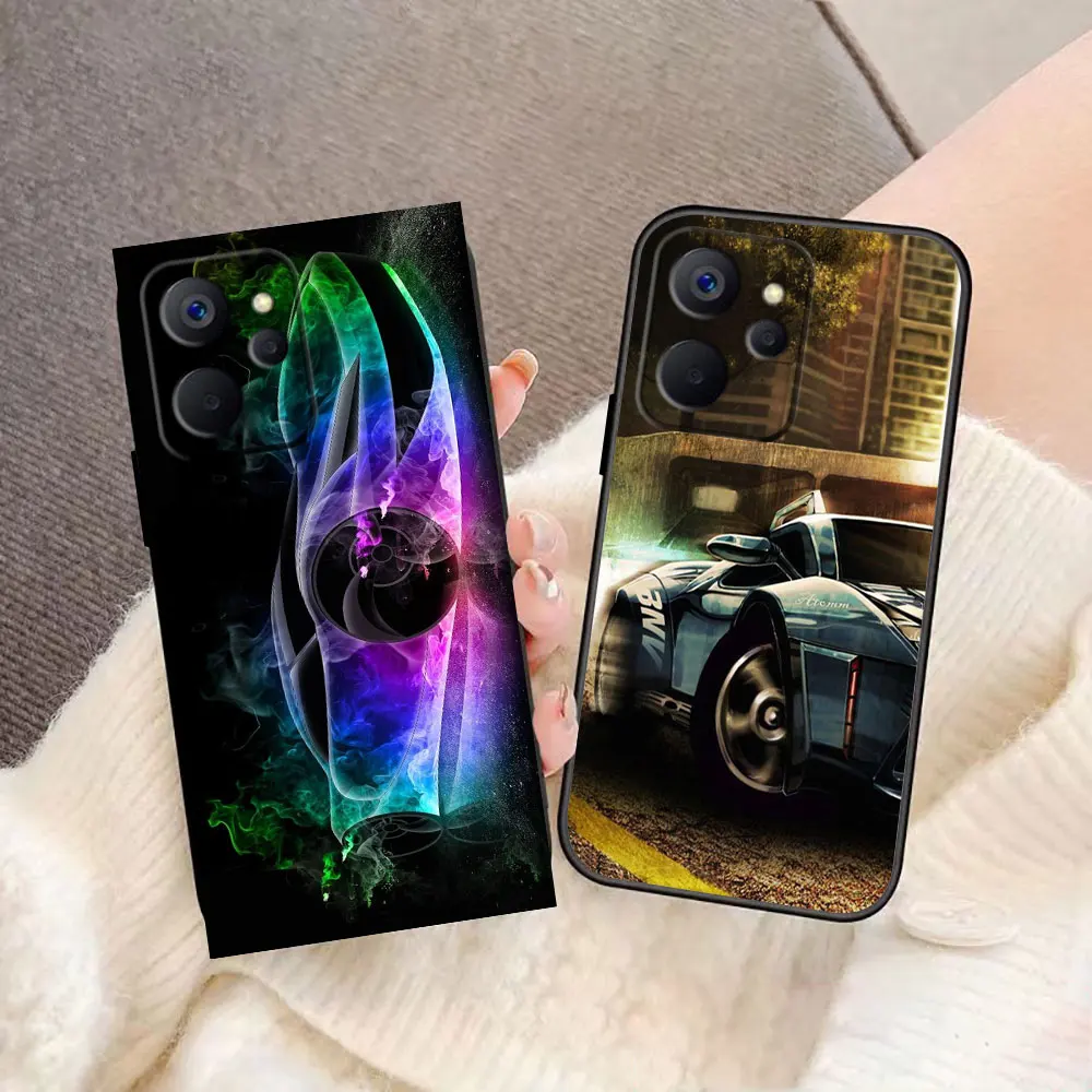 Luxury Sports Car Dream Phone Case For OPPO Realme X50 XT X 11 10 9 9I 8 8I 7 6 Pro Plus 5G Case Funda Coque Shell Capa Cover