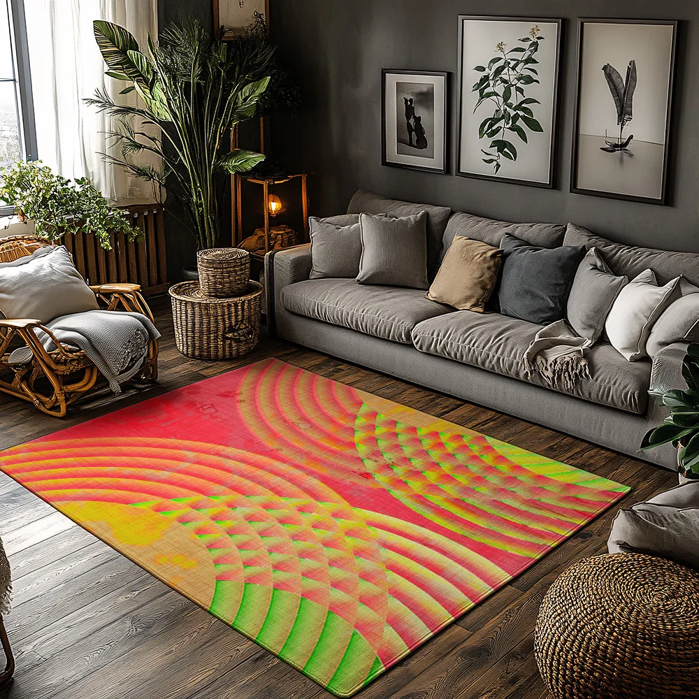 

Современный абстрактный ковер, нескользящий напольный коврик для гостиной, спальни, домашний декор, акцентный ковер, моющийся домашний ковер, стильный дизайн