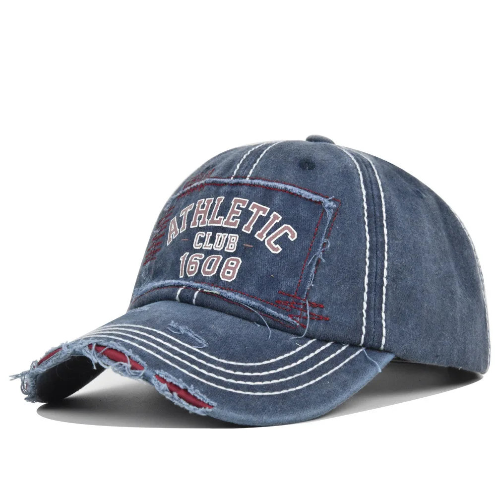 Retro Broken Style Printed Letters Baseball Hats Sunshade Personal New Men Women Versatile Outdoor Fashion Peaked Caps Sports