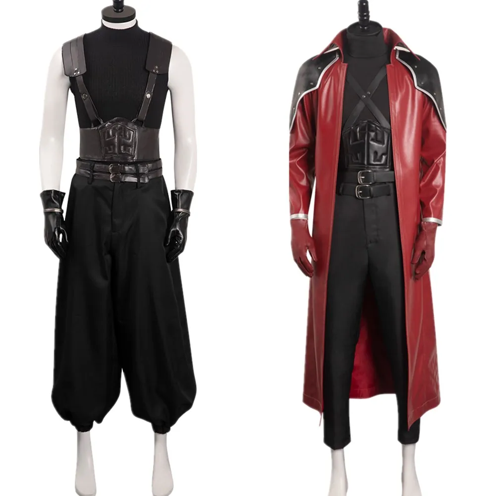 Final Cosplay Fantasy VII Cosplay Traje para Homens, Camisa e Calças, Camisa Roupa, Calças, Fato Halloween, Reunião Genesis, Rapsodos