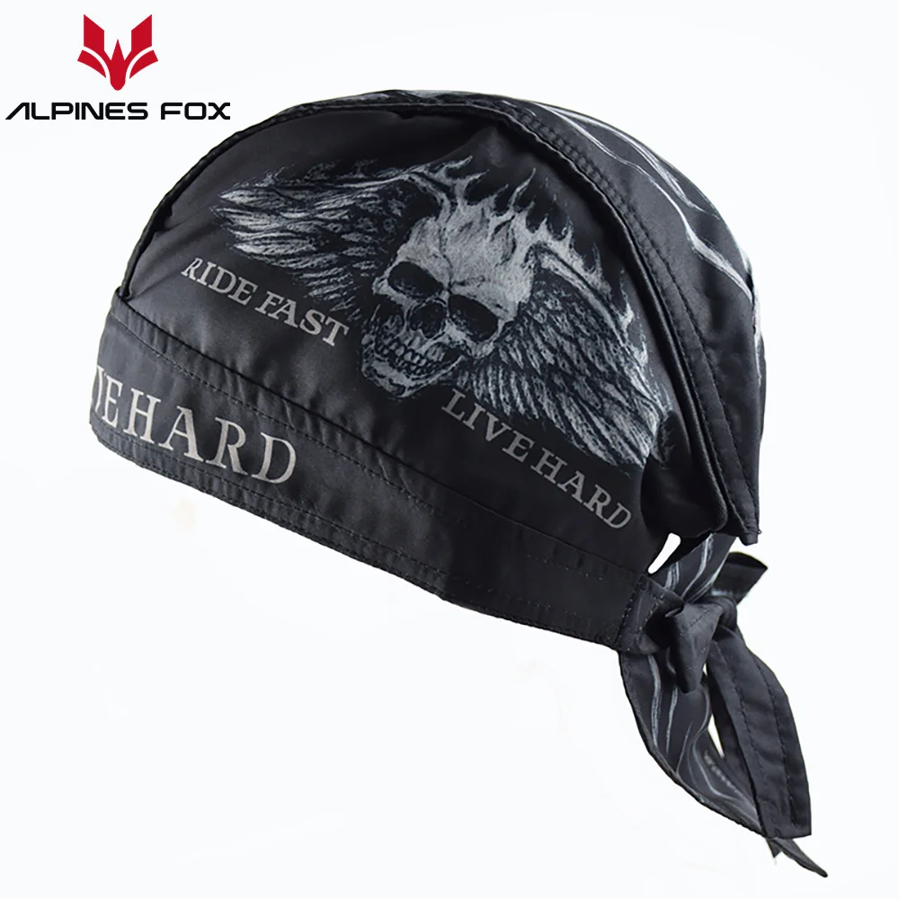 Summer Quick-Dry Motorcycle Pirate Hat Retro Road Motorbike Cafe Racer Cap Sport Bike Cycling Beanie Riding Head Scarf Men Women