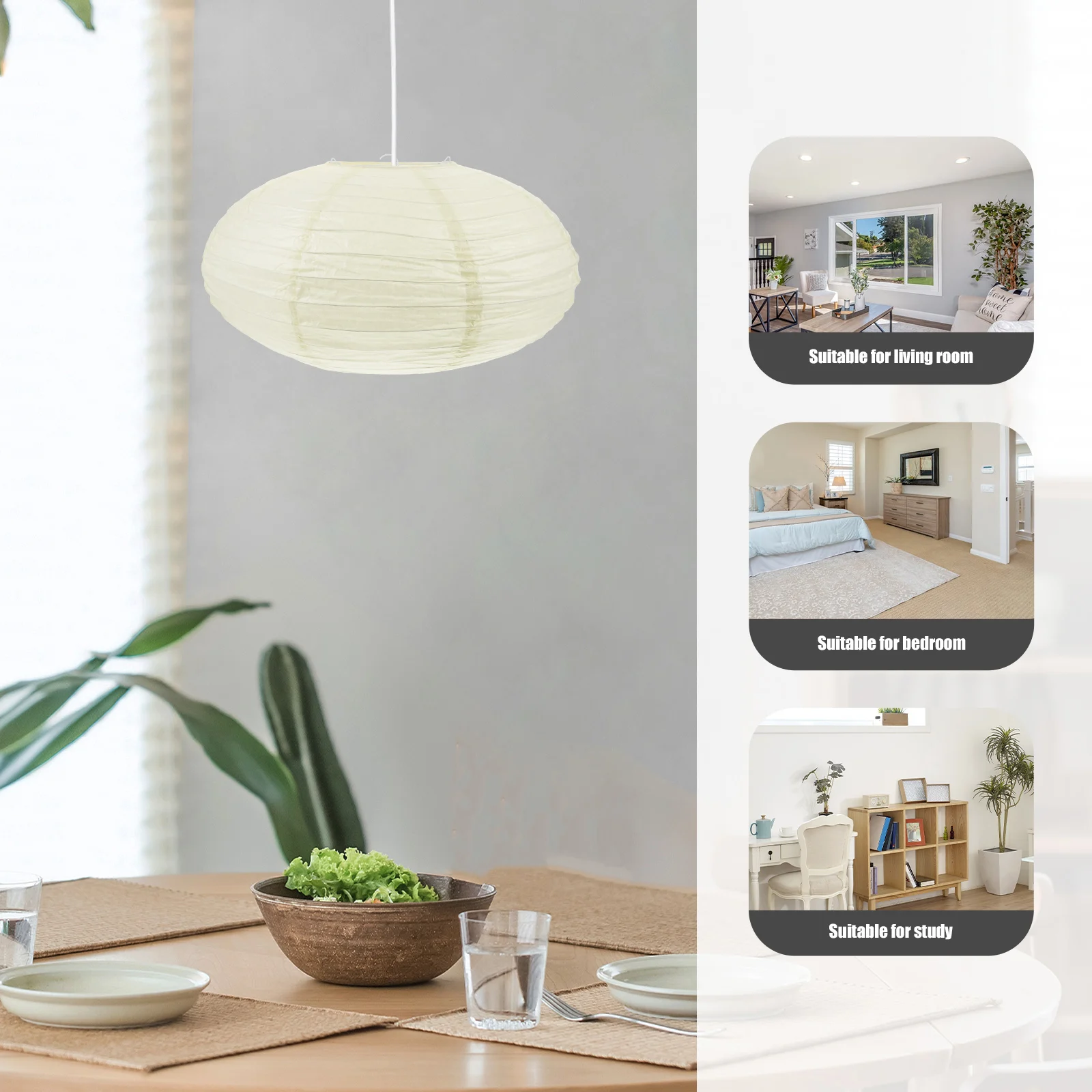 

Foldable Paper Lantern Lampshade Replacement Pendant Light Cover Home Wedding Festival Decoration Hanging Lamp Shade Party