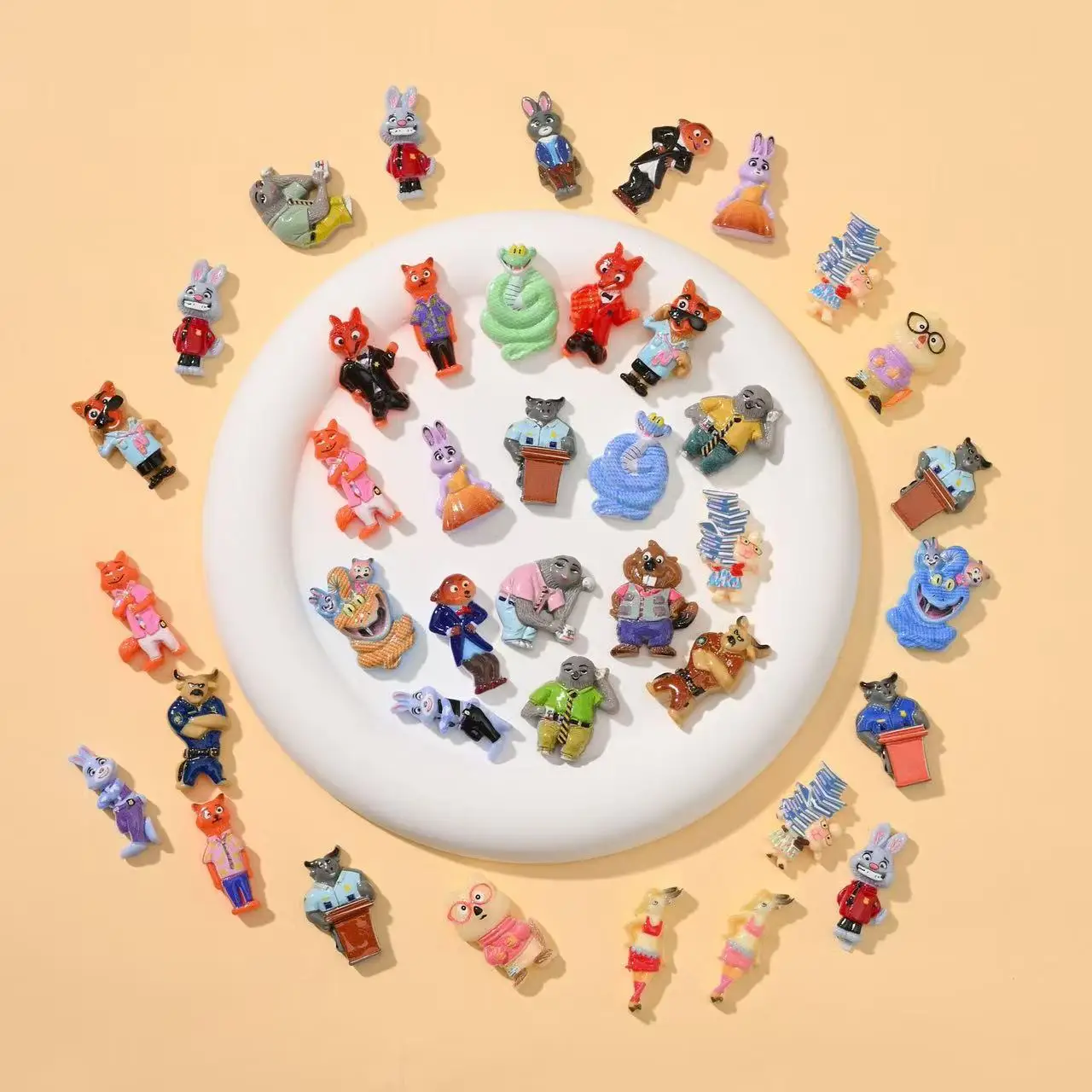 For Zootopia 2 Blind Box Animal City Hole Hole Joy Prize Drawing Toy Figurine Display Gift For Students 40pcs
