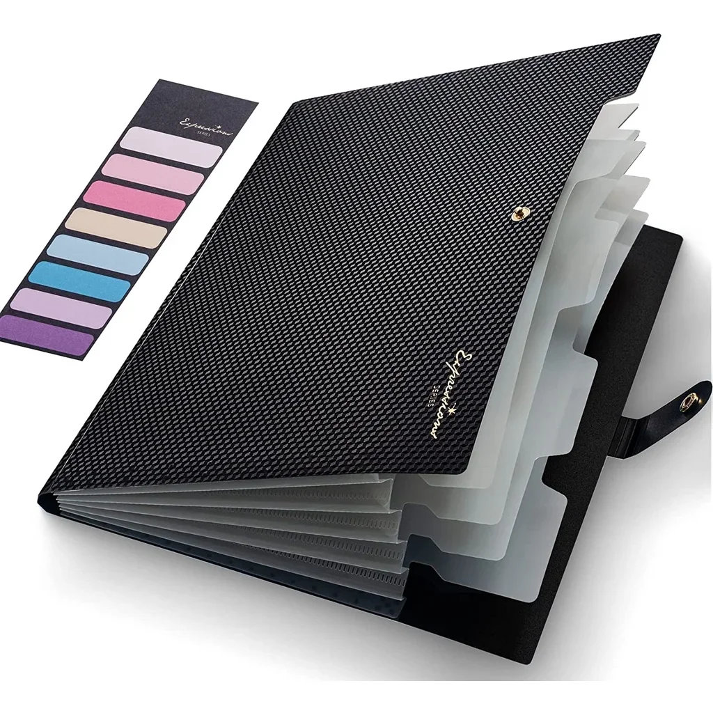 

Expanding File Folder,5 Pocket Folders for Documents,Portable Paper Organizer for School Office Supplies,A4 Size