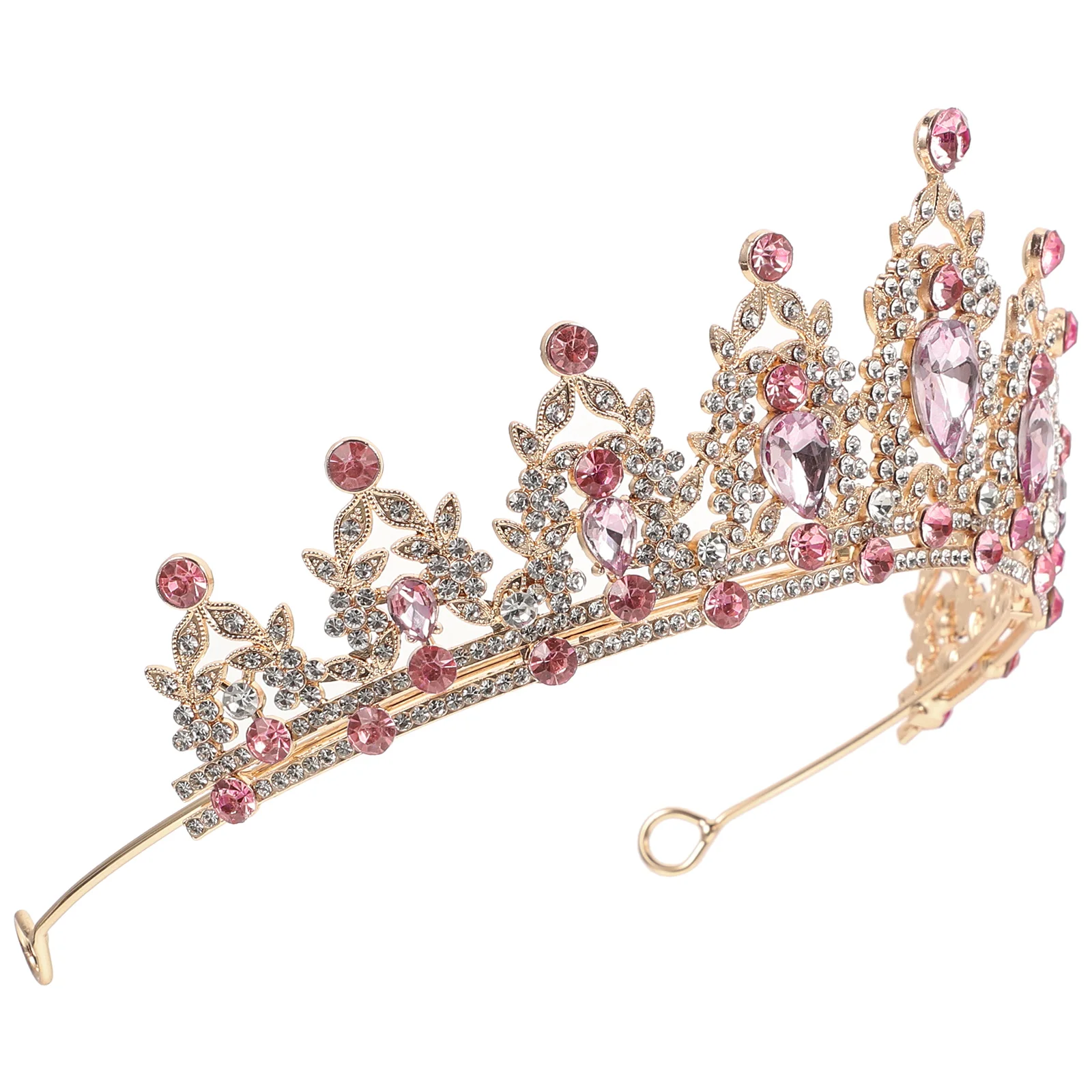 تاج تاج الزفاف من حجر الراين إكسسوار شعر الزفاف الأنيق للنساء لتزيين الحفلات الراقصة