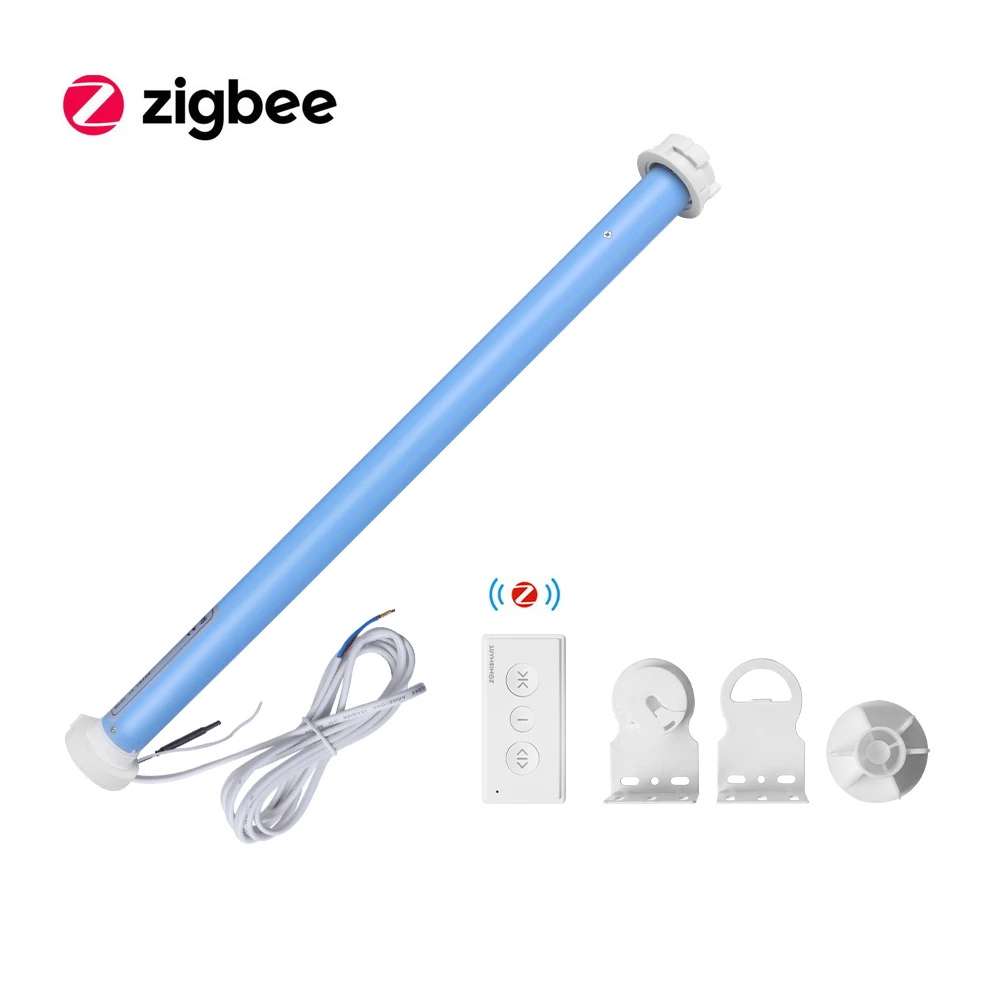Silnik Tuya Zigbee z inteligentną roletką do 37 38mm Tube Tube kurtyna elektryczna silnik Smart Life APP Alexa Google Home Control